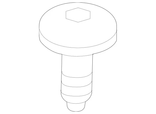 Genuine Mercedes-Benz Hexalobular Screw 000000-008498