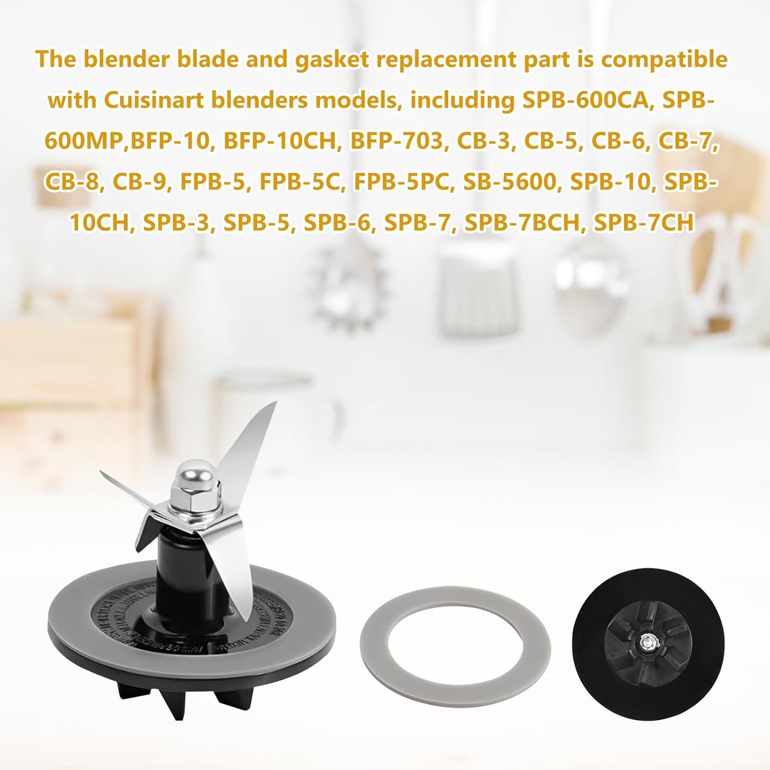 Replacement Parts Blender Blade Assembly with 2 Pieces Blade,