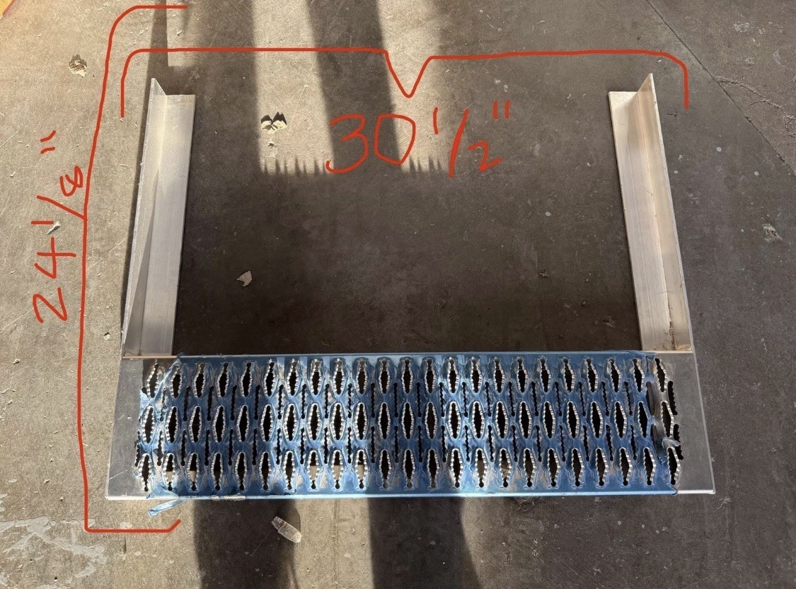 30.5" Length Battery Box HeavyDuty Step Kit