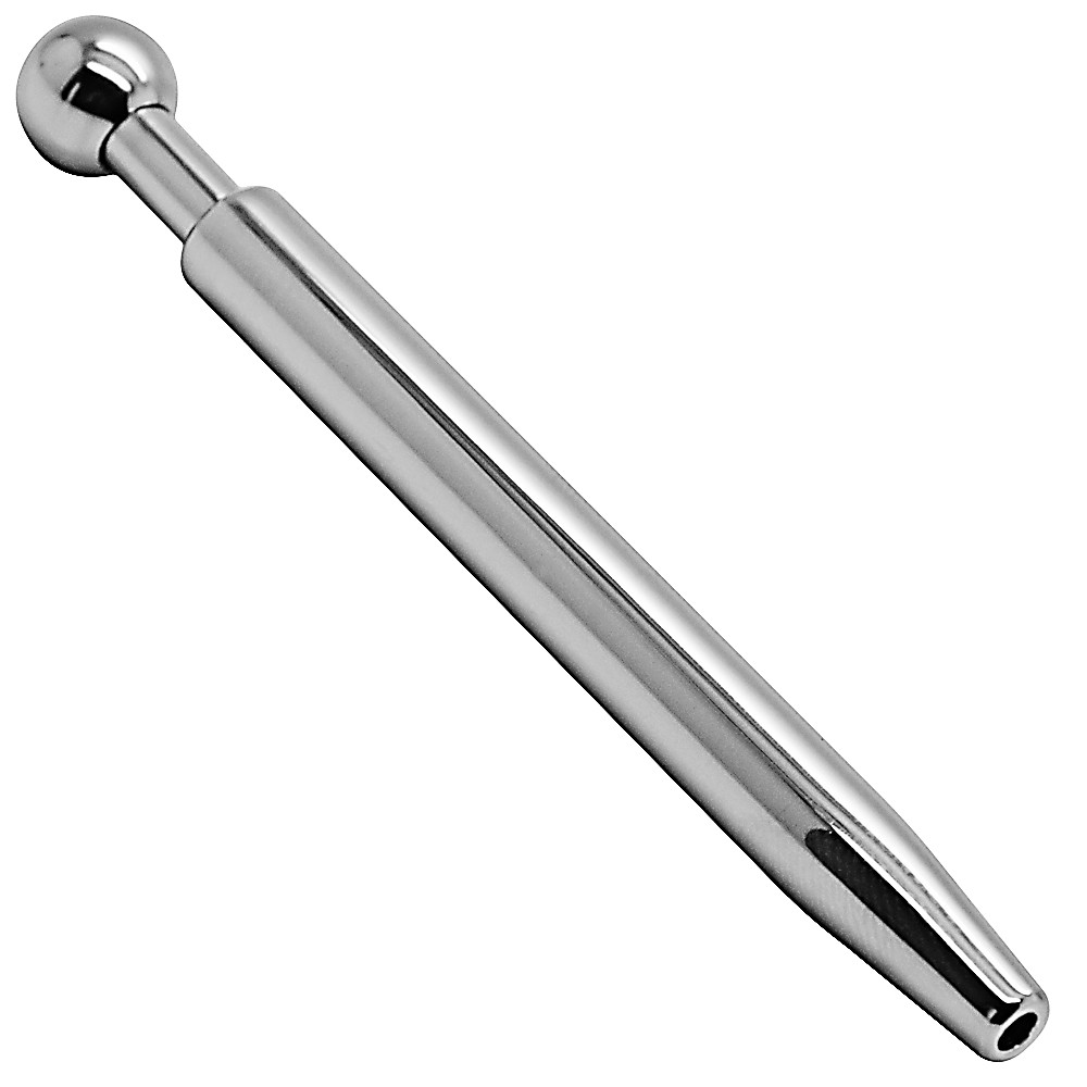 Smooth as Silk Penis Pumper Plug, Surgical Steel 3" Beginners Male Urethral Plug
