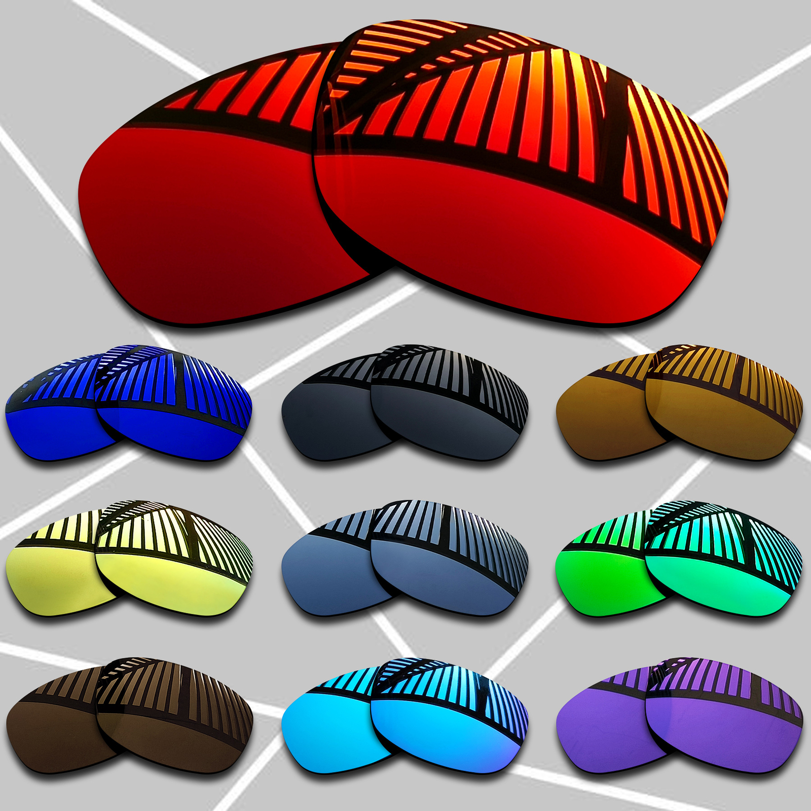 TRUE POLARIZED Replacement Lenses for-Maui Jim Stingray MJ103 Multi-Color