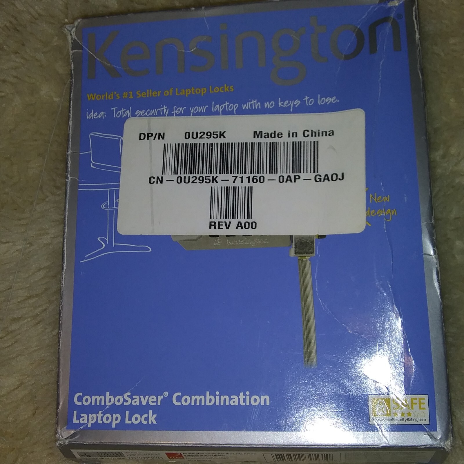 Kensington ComboSaver Combination Notebook Lock K64561US
