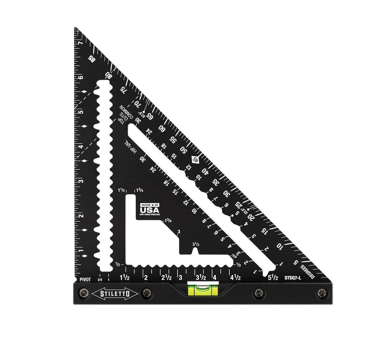 Stiletto STSQ7-L 7 Carpenter Square with Level