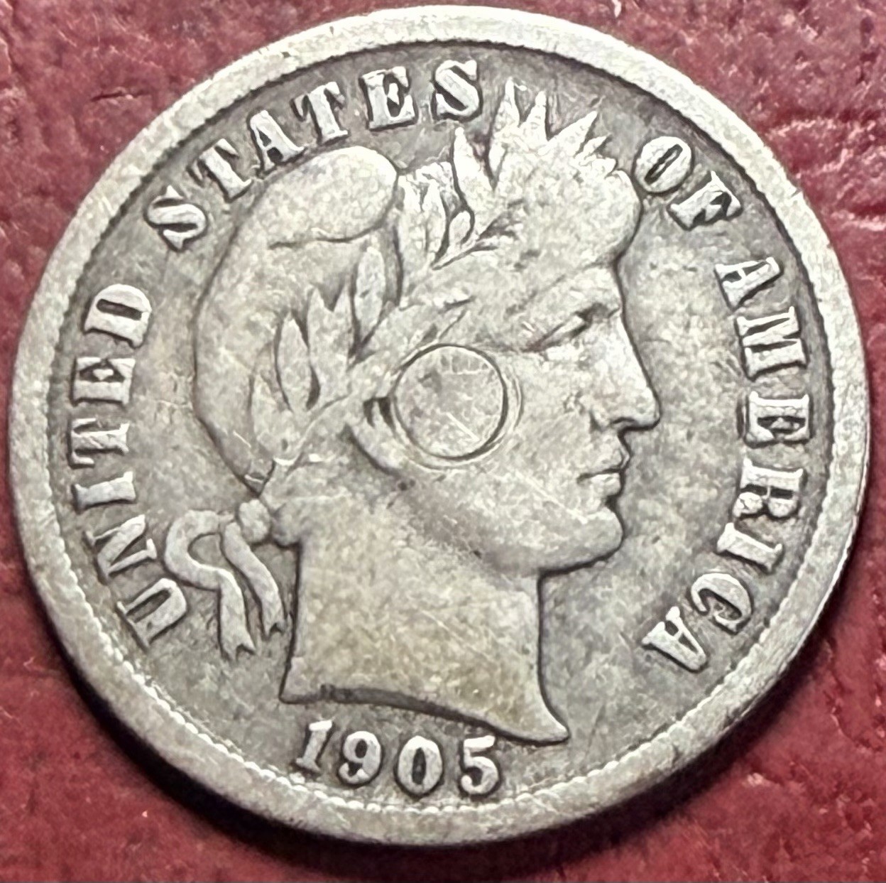 1905-O Barber Dime. Better Grade. Free Shipping