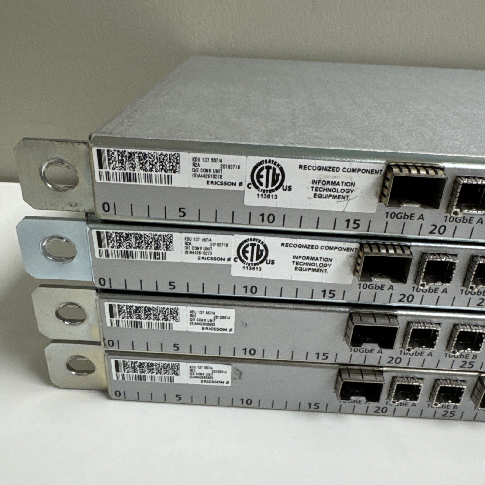 Ericsson KDU 137 557/4 R2A O/E Conversion Unit 10GbE 1U Rack Telecom Pulled Work