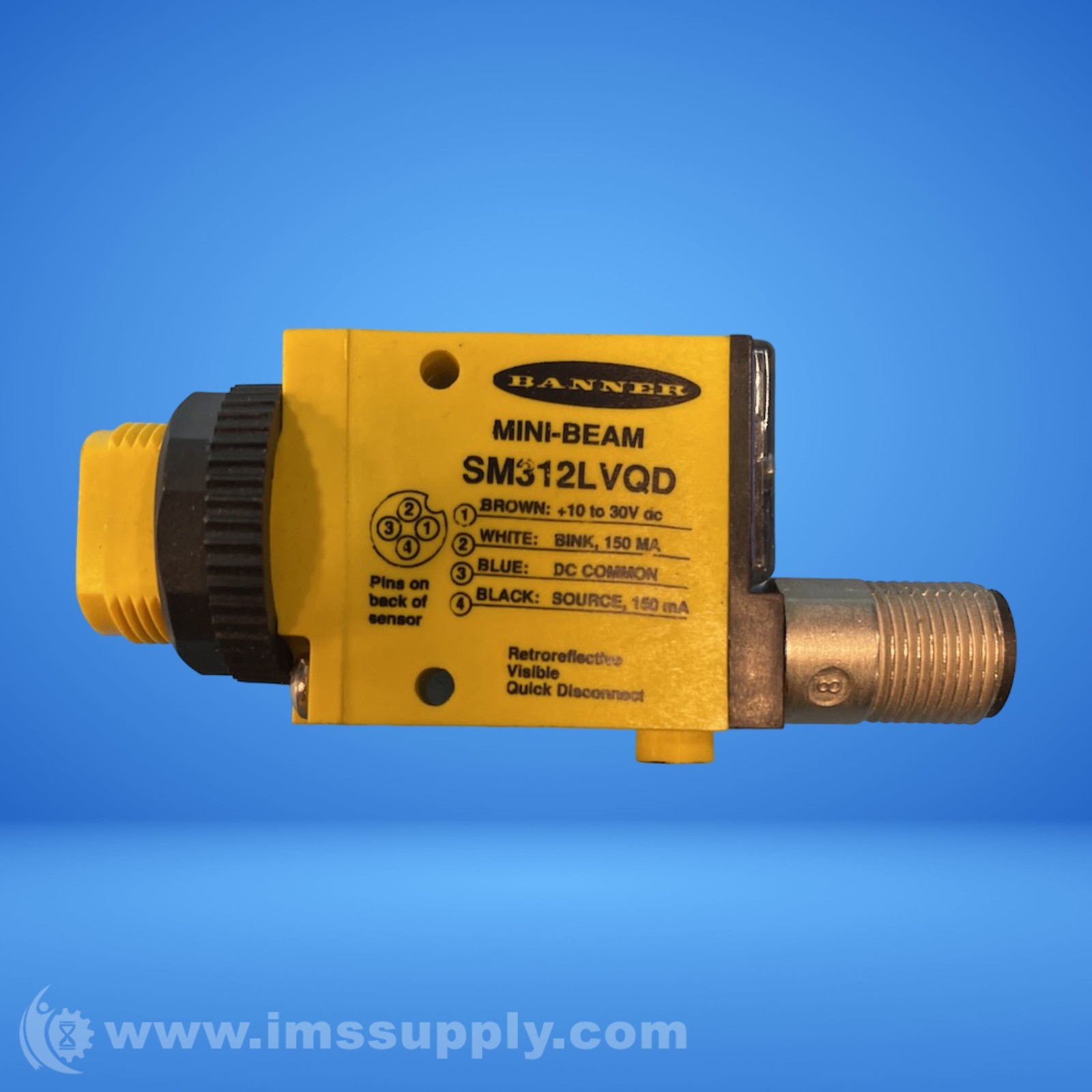 Banner SM312LVQD Retroreflective Photoelectric Sensor FNIP