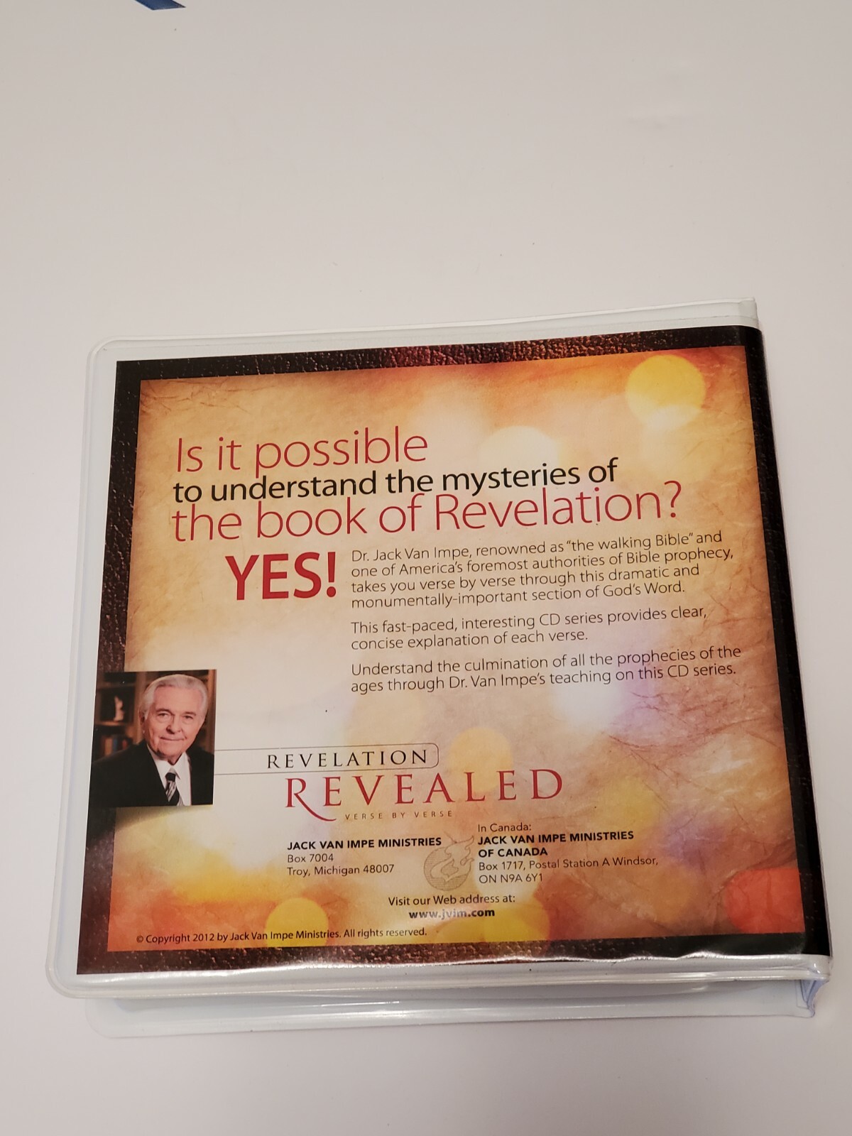 Revelation Revealed Audio CD Drs. Jack & Rexella NEW