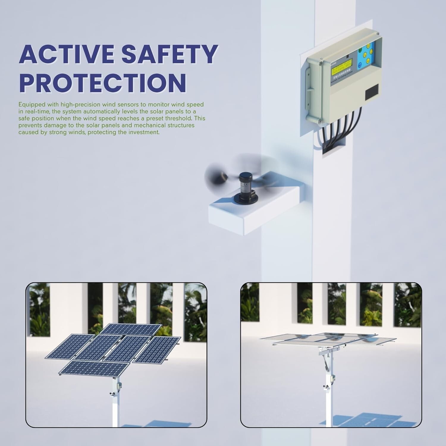 Dual Axis Solar Tracker Controller Automatic Sun Tracking Controller Solar Panel