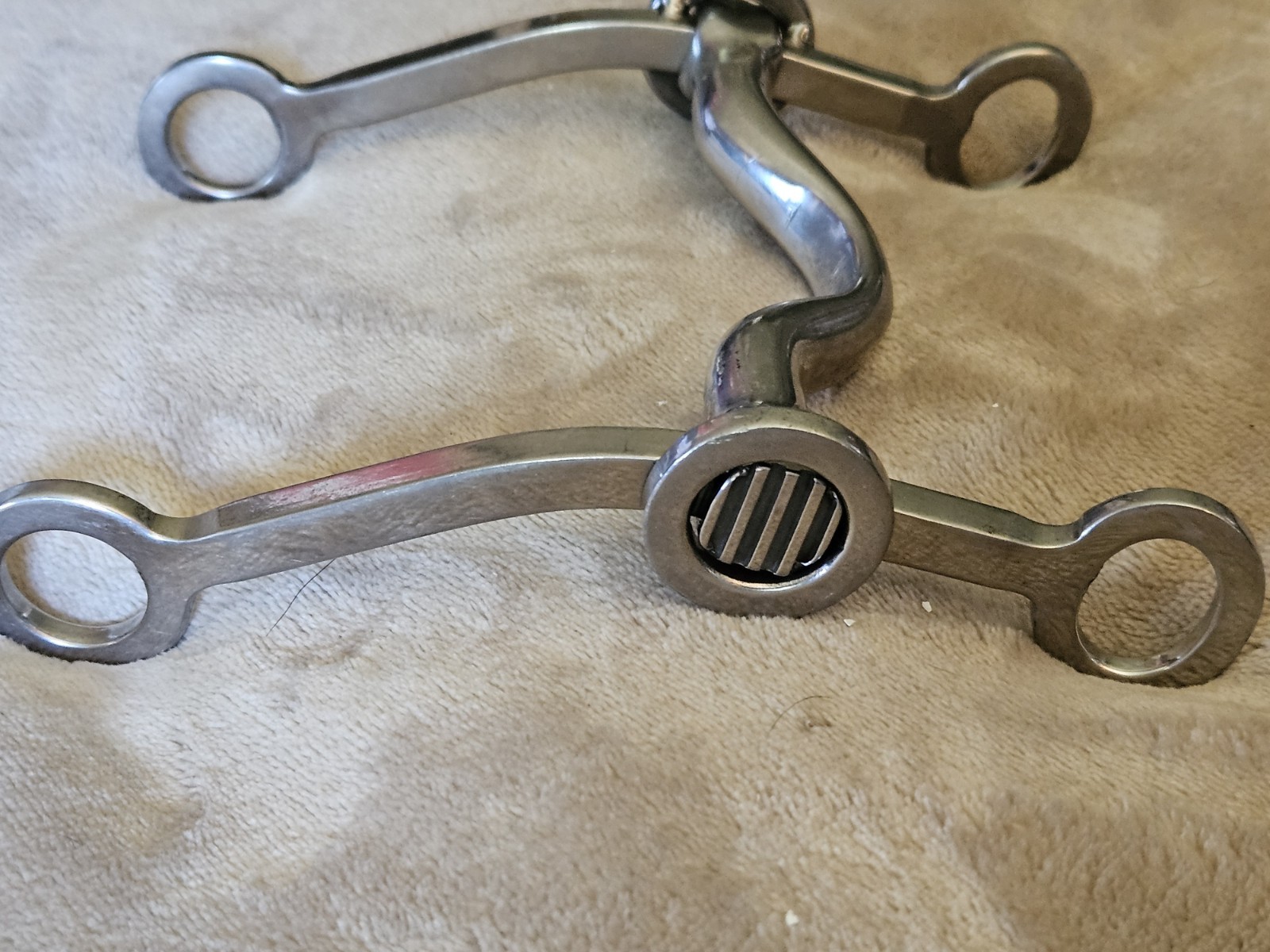 Vintage Sliester Short Shank Port Bit 4.75”  Mouth*Stainless Steel Curb Bit