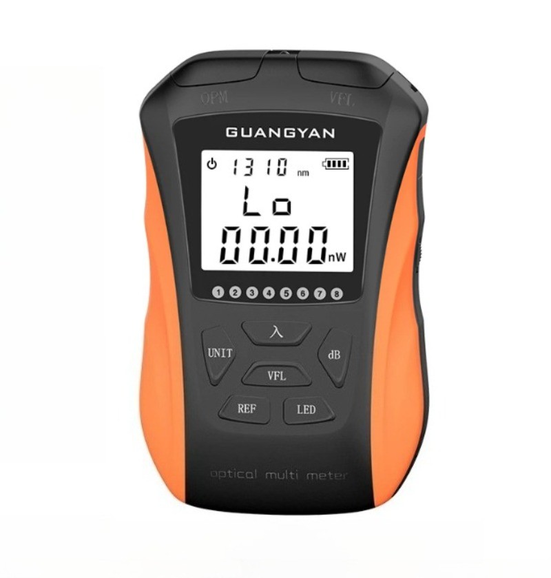 Optical Power Meter With Red Light Source Rechargeable Fiber Optic Tester Tool