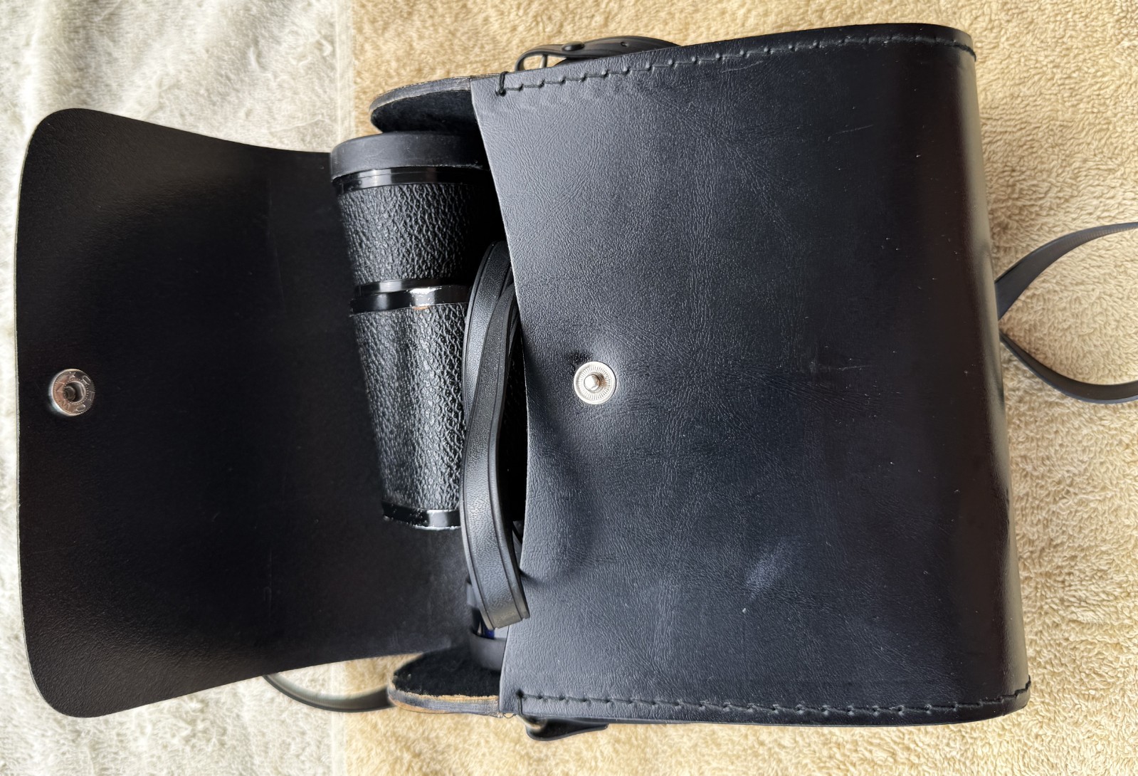 VINTAGE J.C. PENNY 7/35 MODEL NO. 0119 BINOCULARS IN ORIGINAL CASE & LENS PROTEC