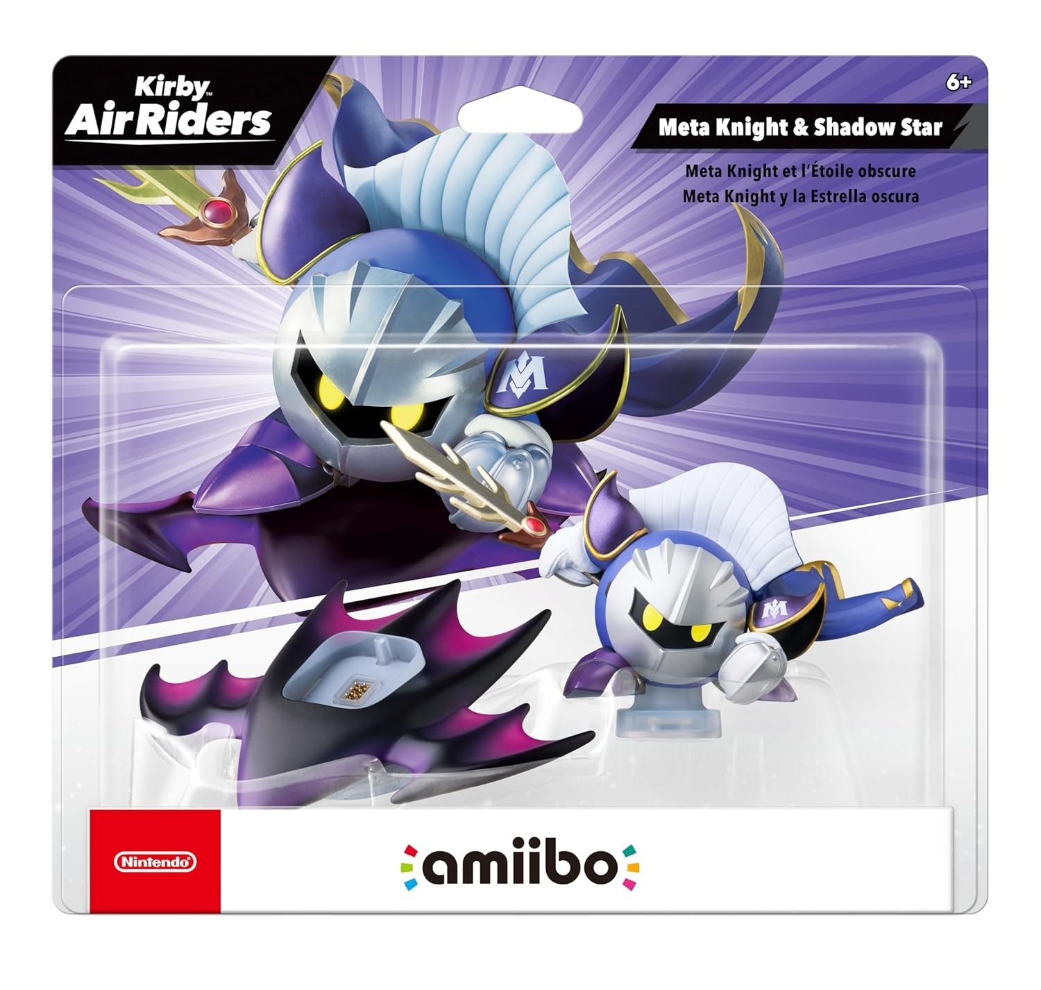 Meta Knight and Shadow Star - Kirby Air Riders Series - Nintendo Amiibo - New
