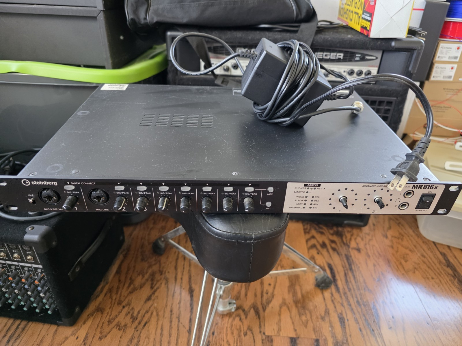 Steinberg MR816X FireWire Rackmount Audio Interface, 8 Channels, Phantom Power