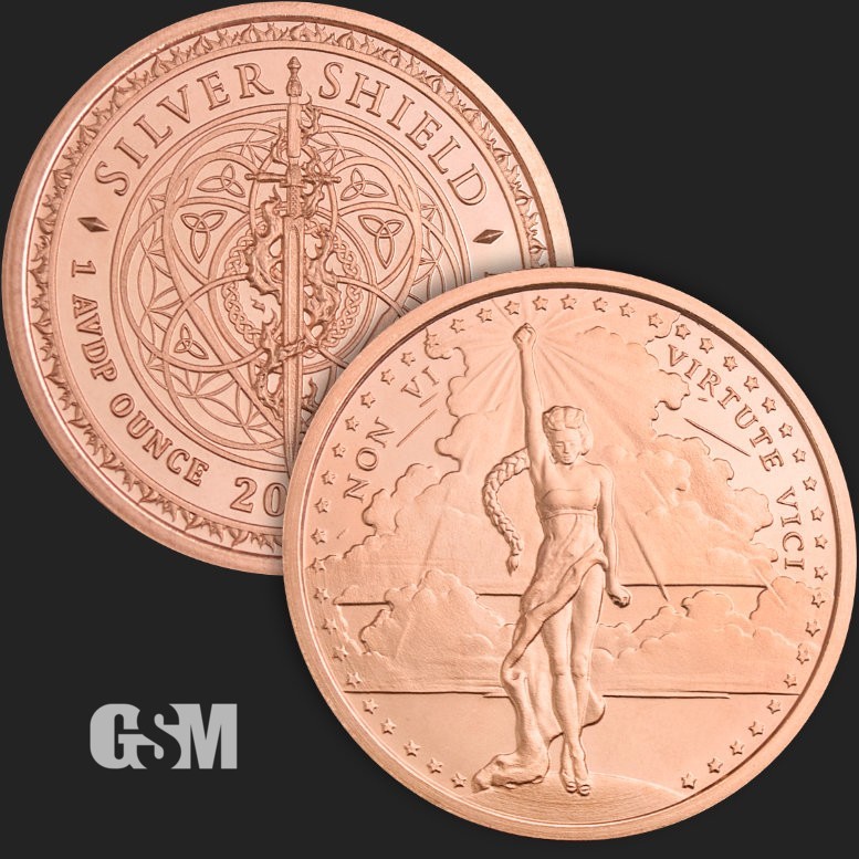 2022 Non Mi Virtute Vici One Ounce Copper Medallion GSM