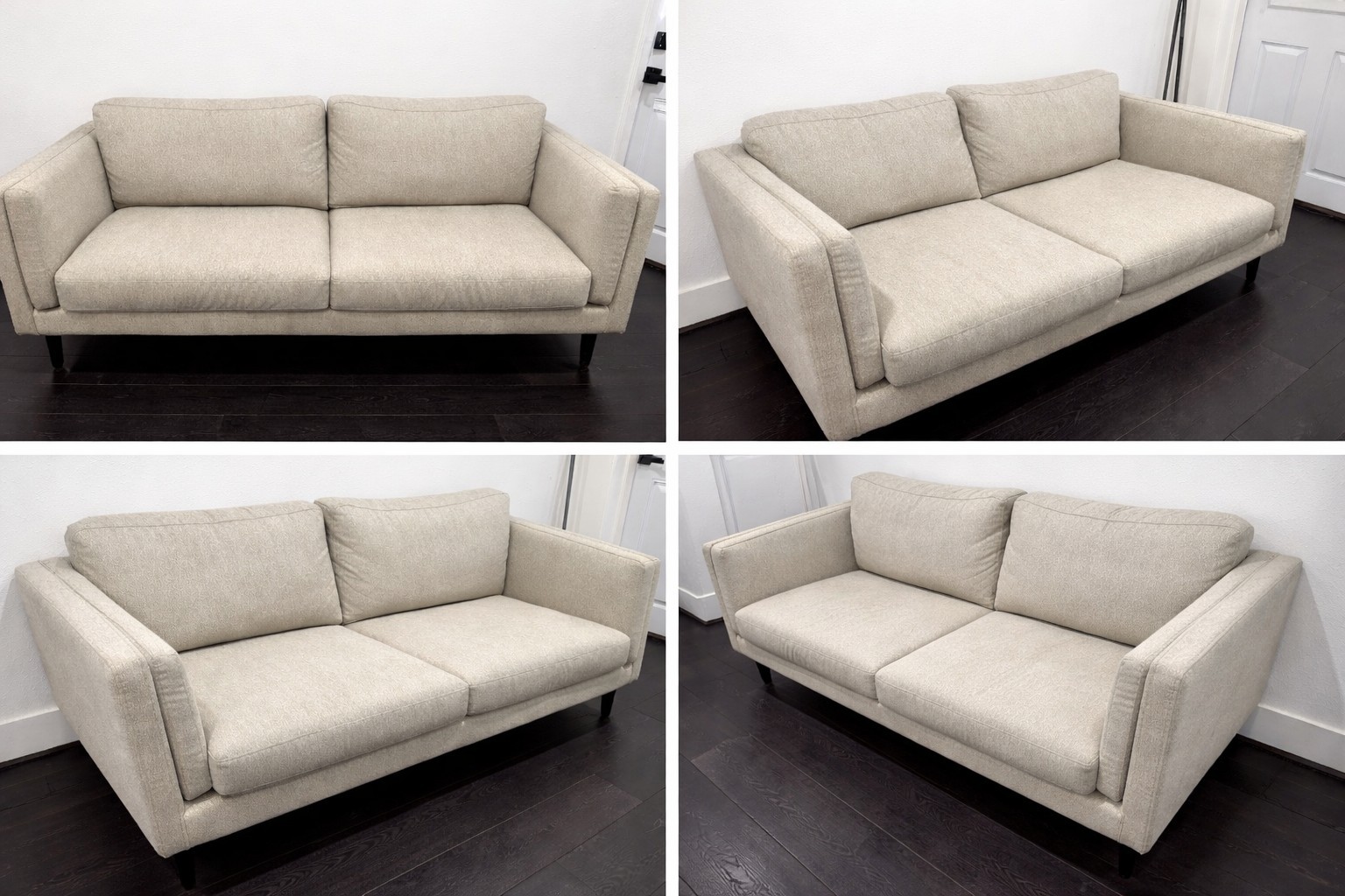 Sofá beige en excelente estado – 70” de ancho x 35” de largo