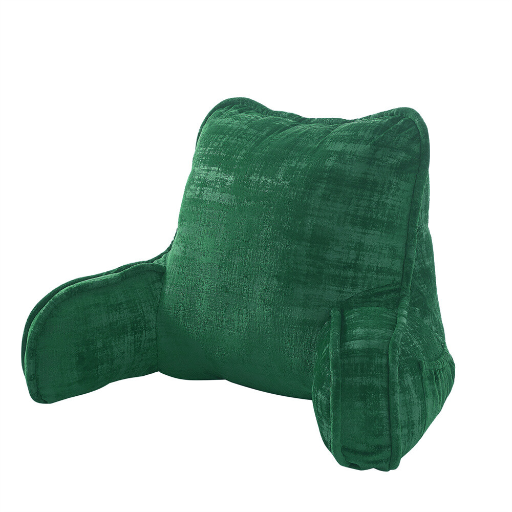 Multi Velvet Backrest Pillow Bed Cushion Support Reading Back Rest Arms Chair