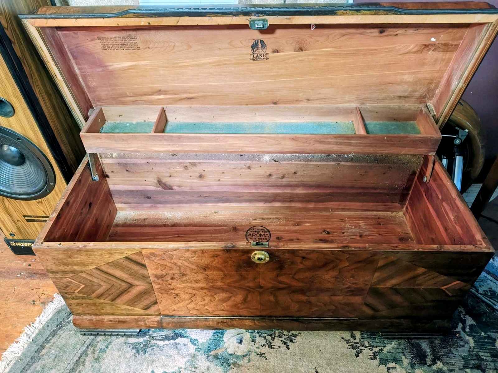 Vintage Lane Cedar Chest. Latching Hook Removed. Child Safe.