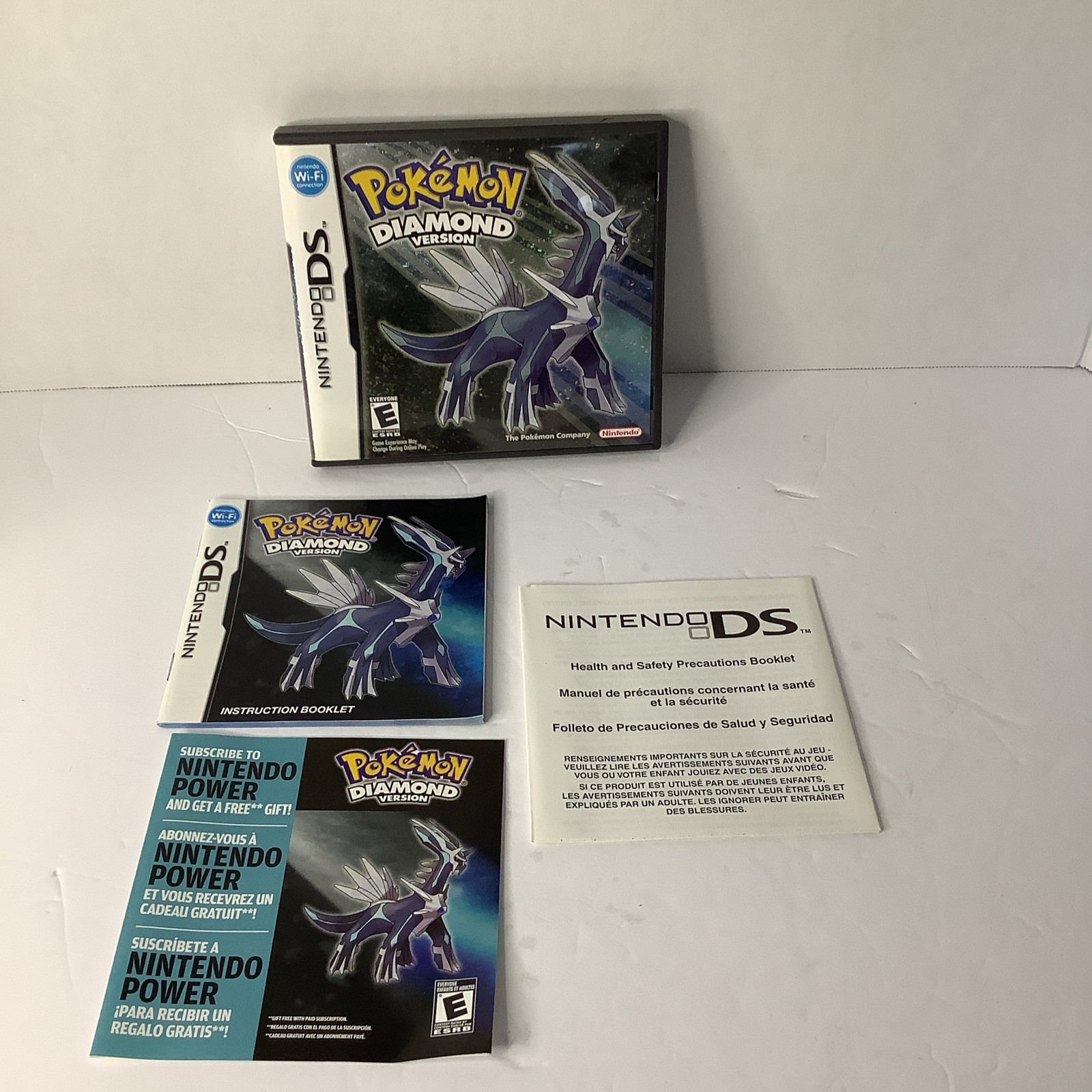 Pokémon Diamond Version (DS, 2007) Case Manual Inserts ONLY, NO GAME
