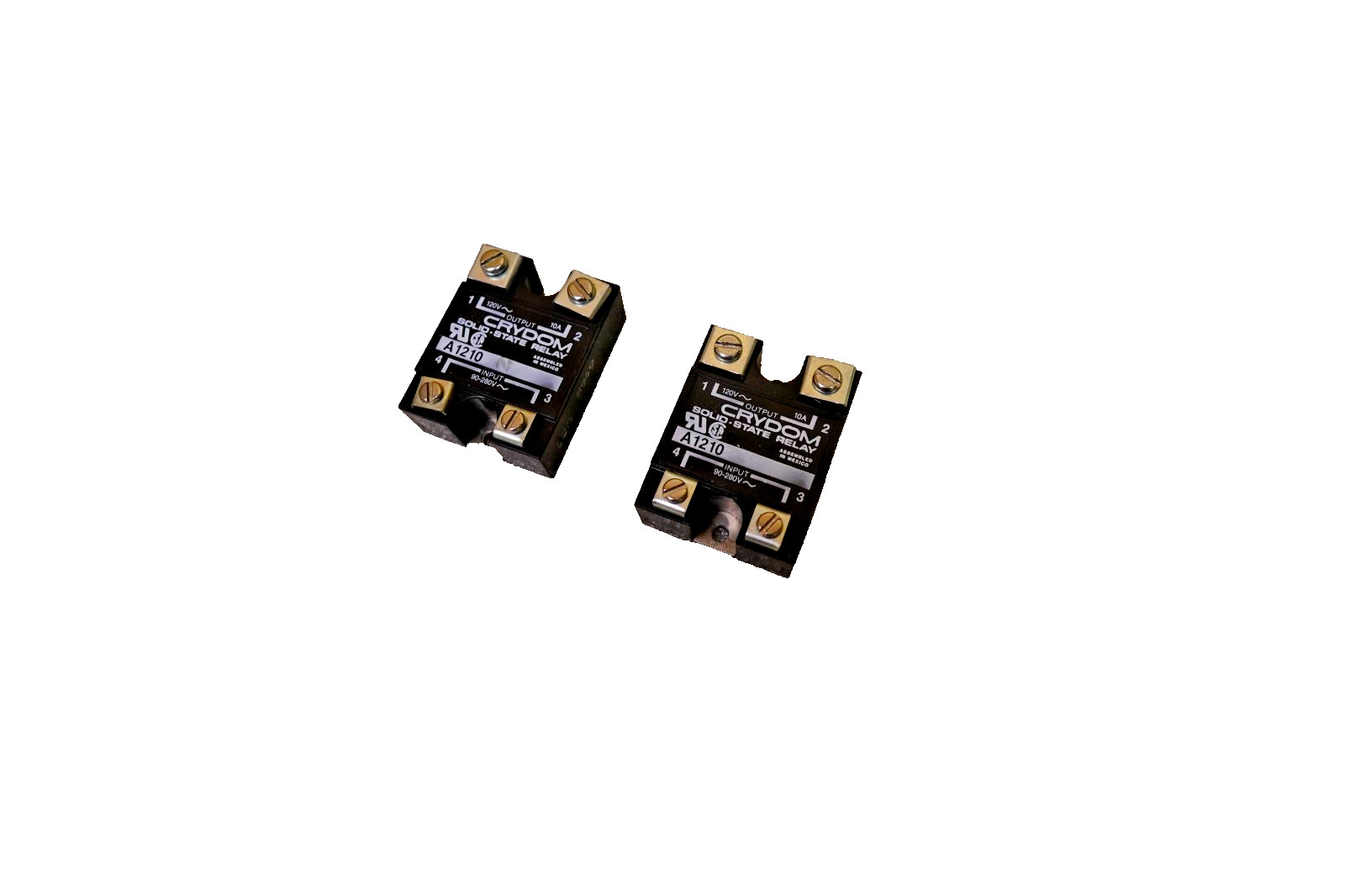 (2) Crydon A1210 Solid-State Relay Output 120V 10A Lot of 2