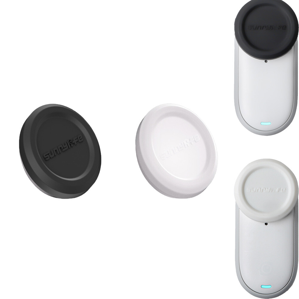 For Insta360 GO 3S Silicone Lens Cap Dustproof & Drop Protective Cover Kits 2PCS