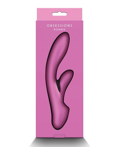 Obsession Pink Silicone Bonnie Vibrator with Clitoral Rechargeable Vibe Flexible