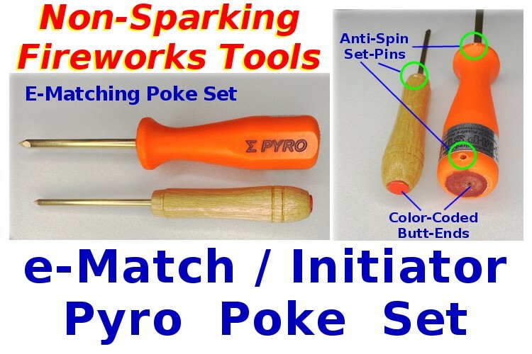 Pyro Poke Brass SET Sparkless Awl Tools Non-Sparking Fireworks Pyro *SEE VIDEOS*