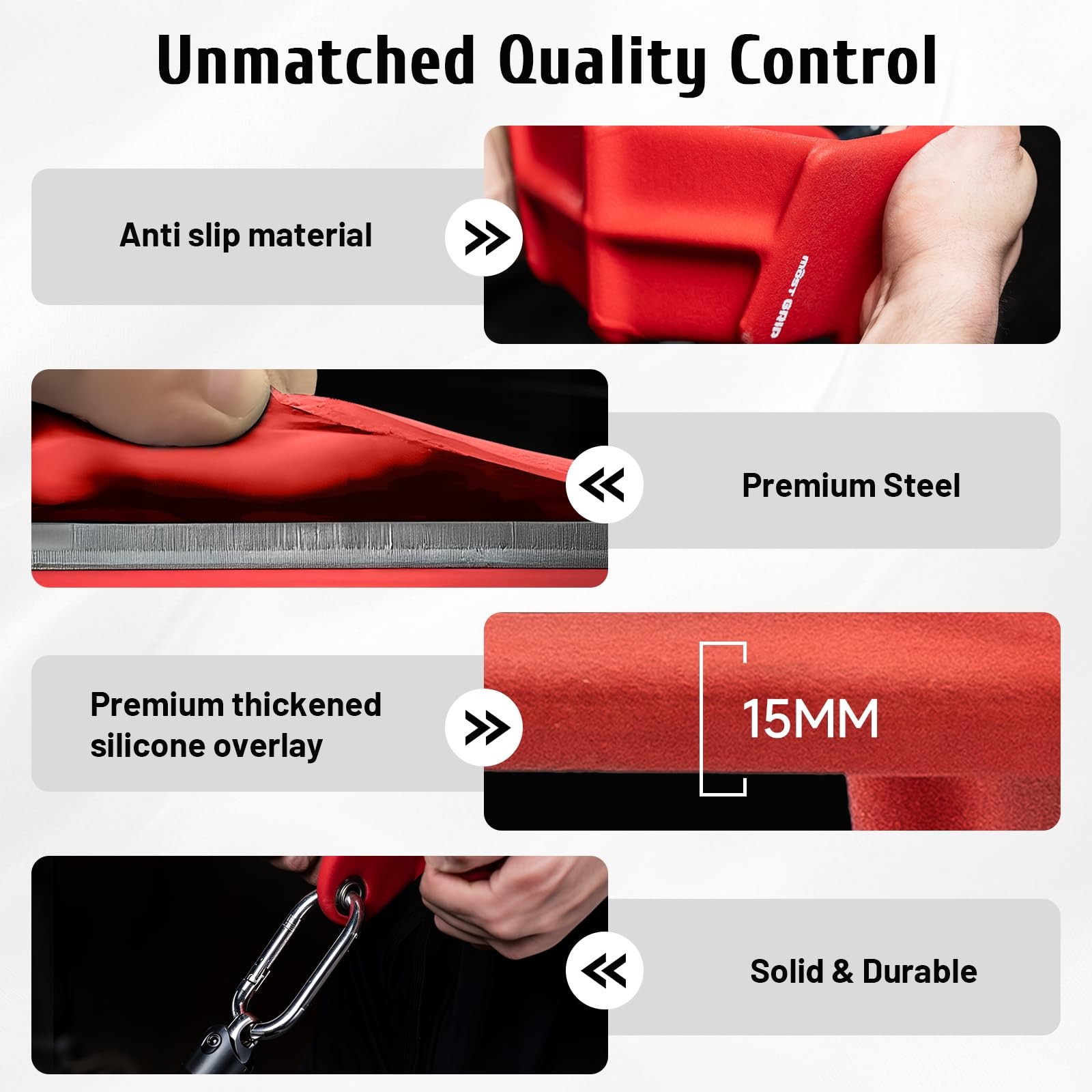 MOST GRIP LAT Pull Down Bars Set, Triangular Stability Pulldown Ruby Red