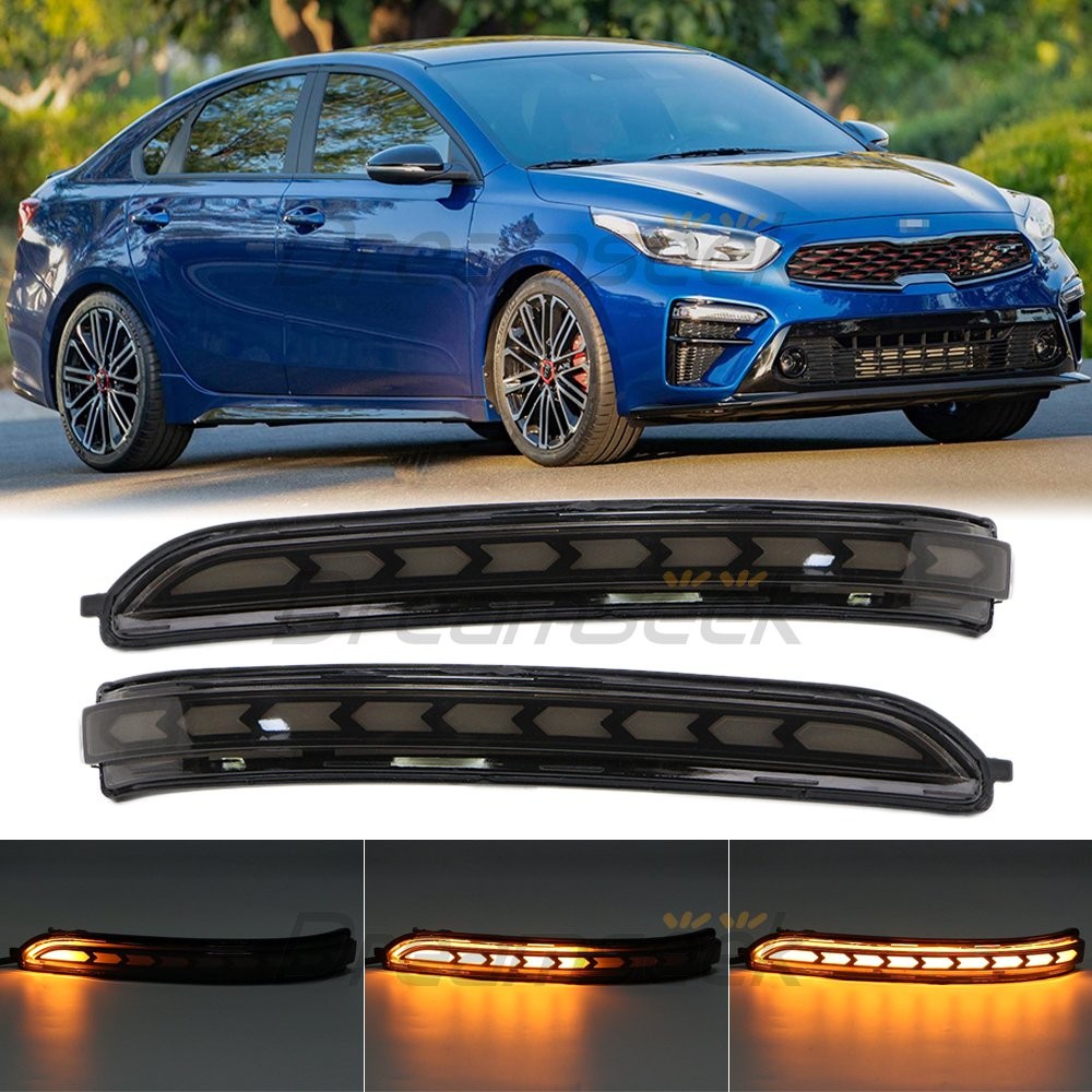LED Side Mirror Turn Signal Light for Kia K3 Forte Cerato 2019 2020 2021+ Smoke