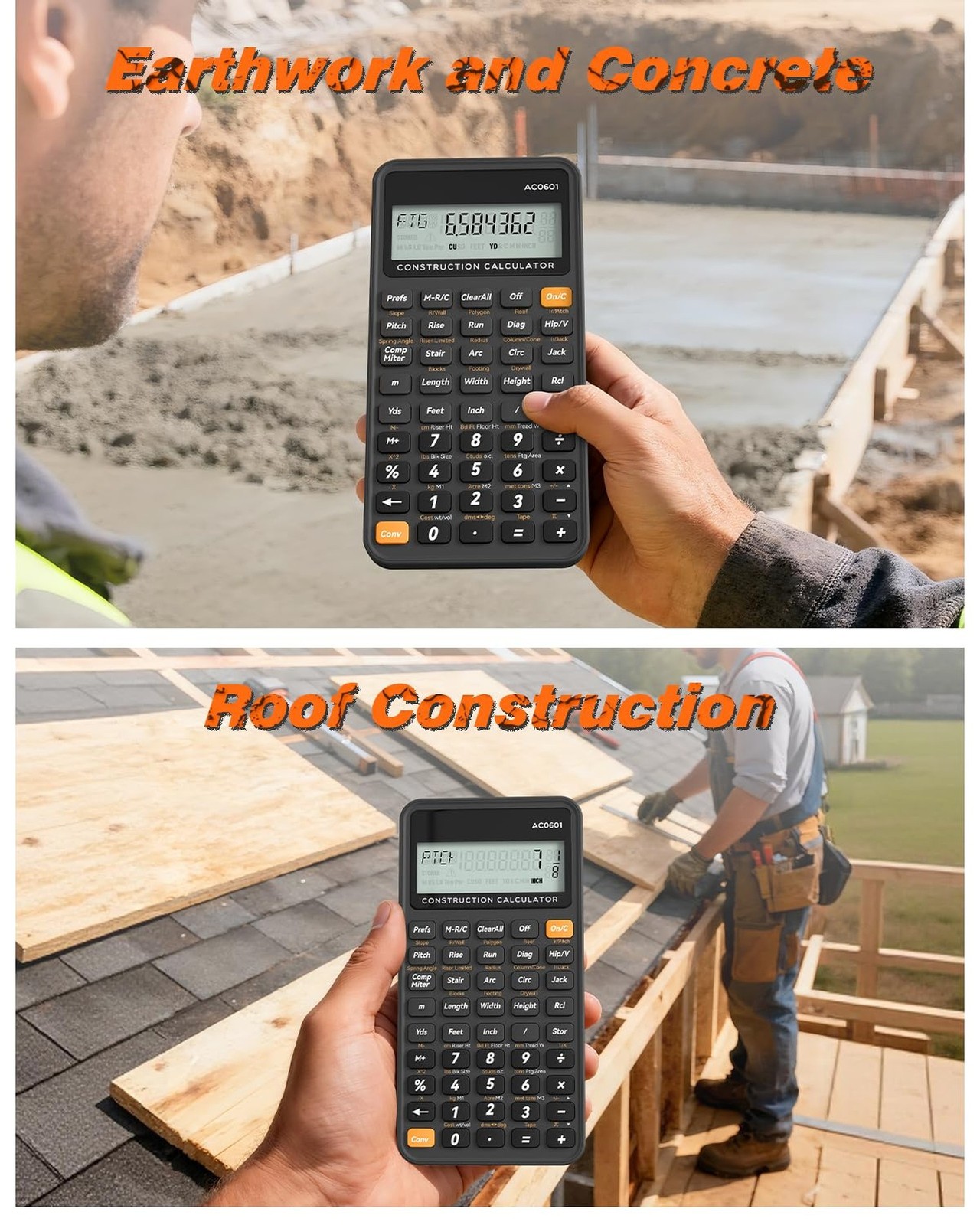 Construction Calculator Industrial & Scientific ROATEE Engineering Calculator...