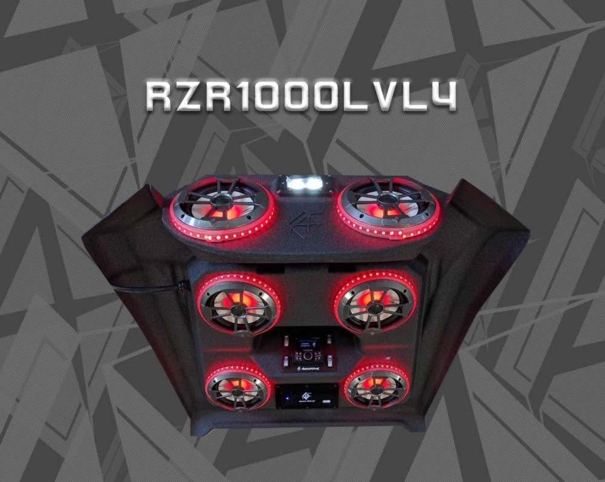 AudioFormz® RZR1000LVL4 - Roof Top Stereo System Polaris RAZOR RZR Light Bar