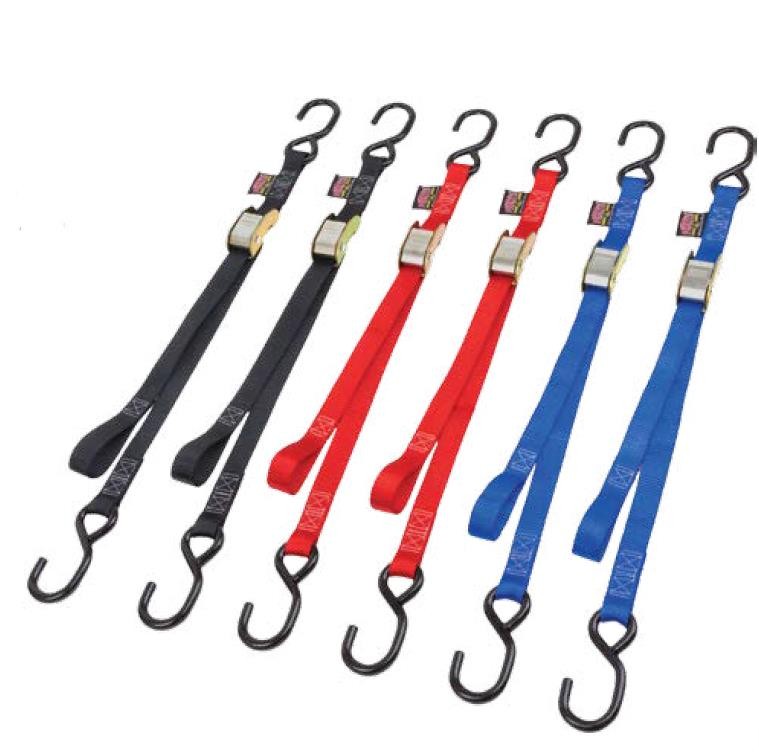 Powertye 22032 1in.x 3ft. PWC Tiedowns with S-Hook - Black