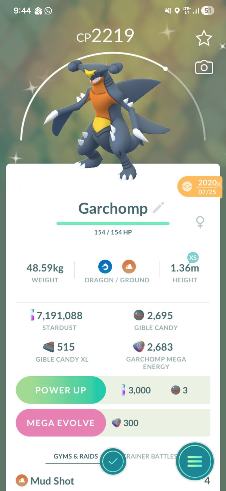 Pokemon Garchomp Shiny 2020 For Lucky Guaranteed Tr-de