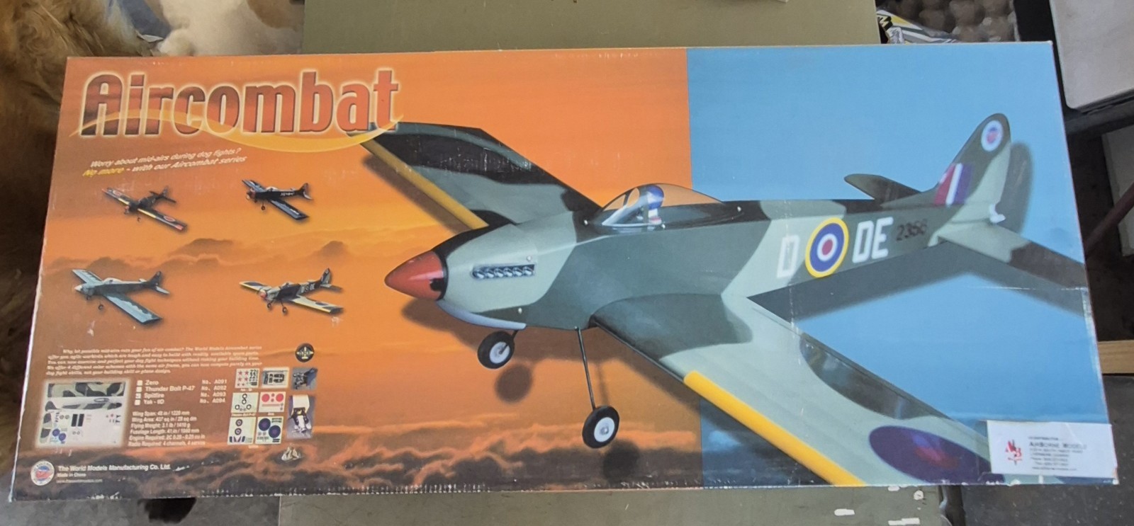 Vintage "The World Models " Spitfire R/C Nitro Plane
