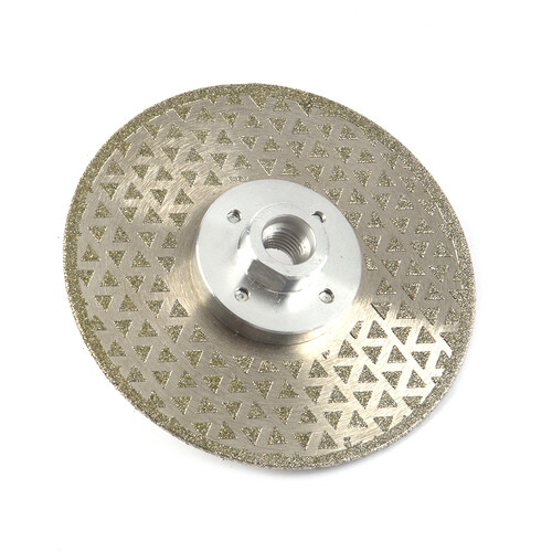 5" Both Sides Diamond Cutting Disc 125mm Grinding Tool With Flange M14 For Stone
