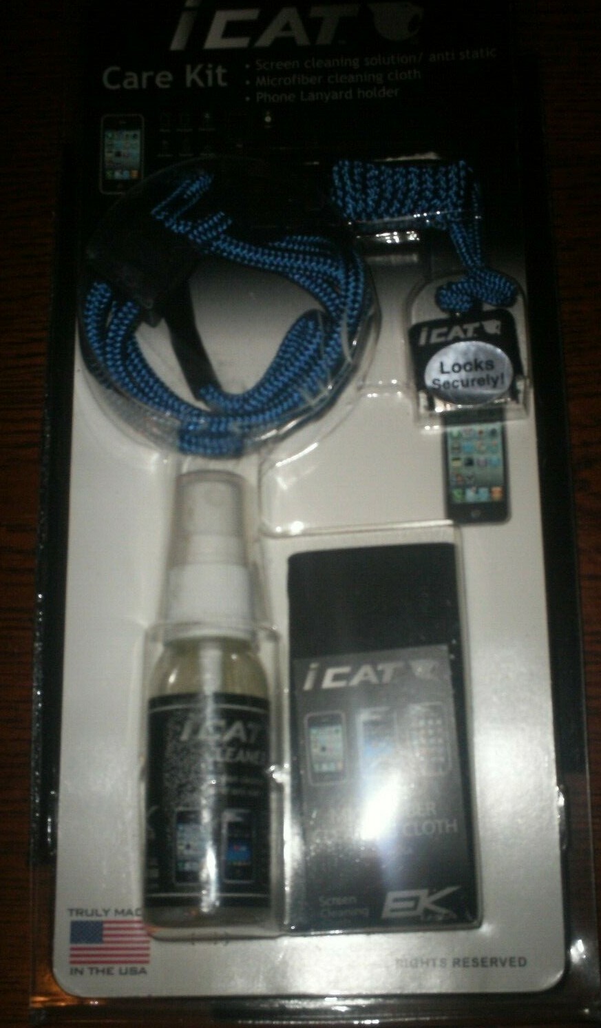 EK Icat care kit Lanyard Holder microfiber Cloth anti static iphone Neck it L 13