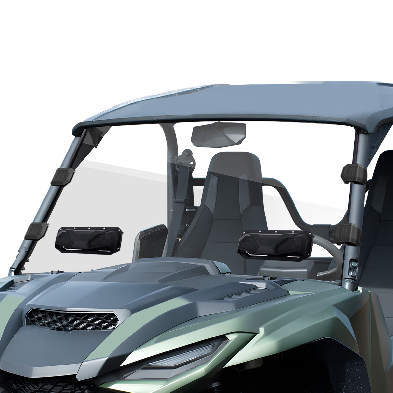 Vented Front Windshield Scratch-Resistant for Wolverine RMAX2 RMAX4 1000 2021-26