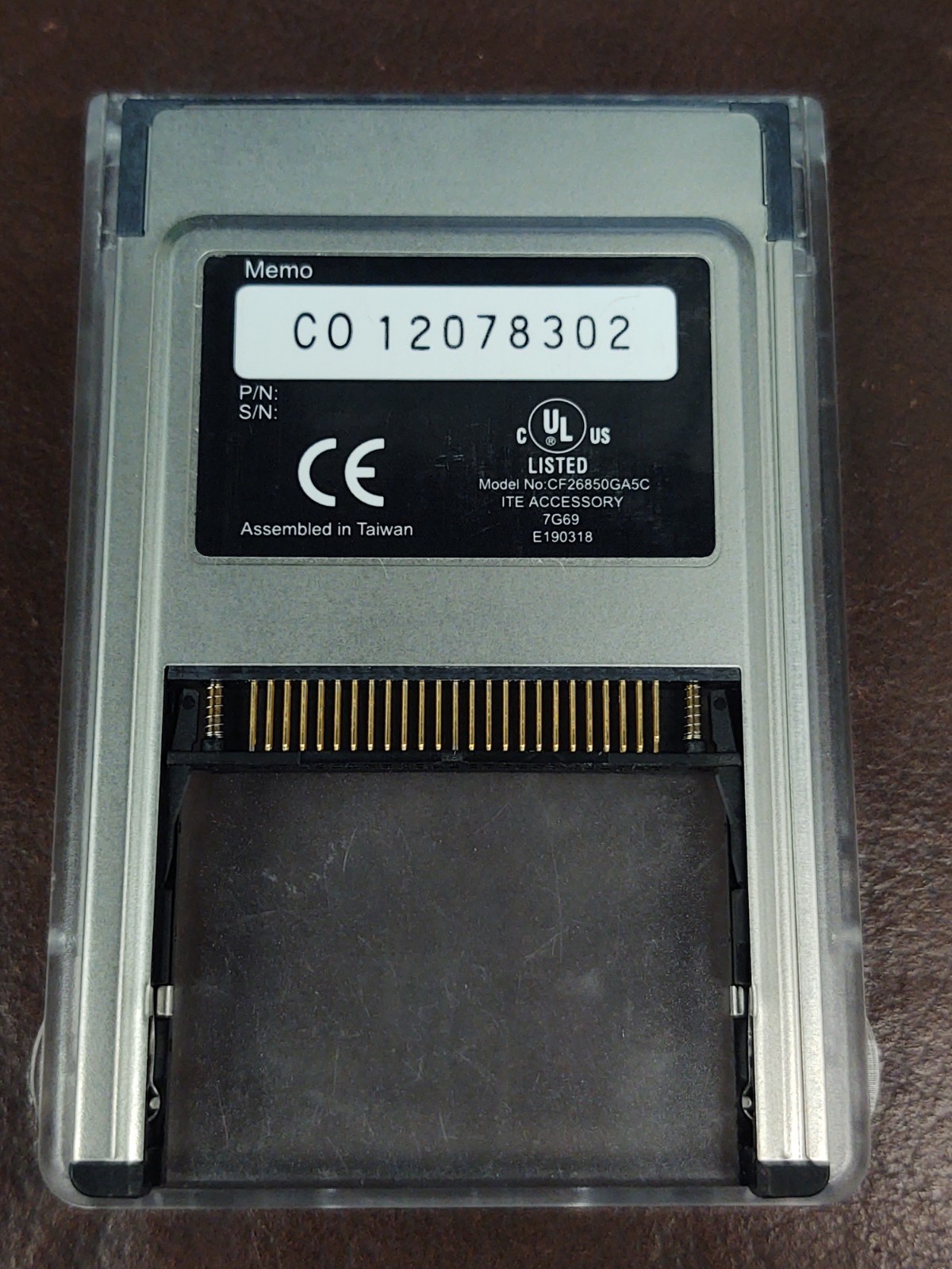 HP Compact Flash (CF) PCMCIA Card Adapter