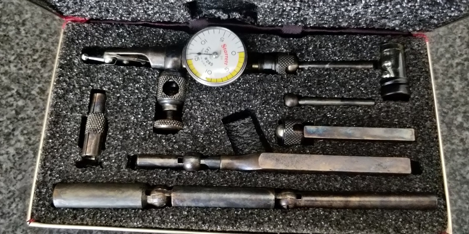 Starrett 711GCSZ  Dial Test Indicator "Last Word" FULL SET IN MINT CONDITION