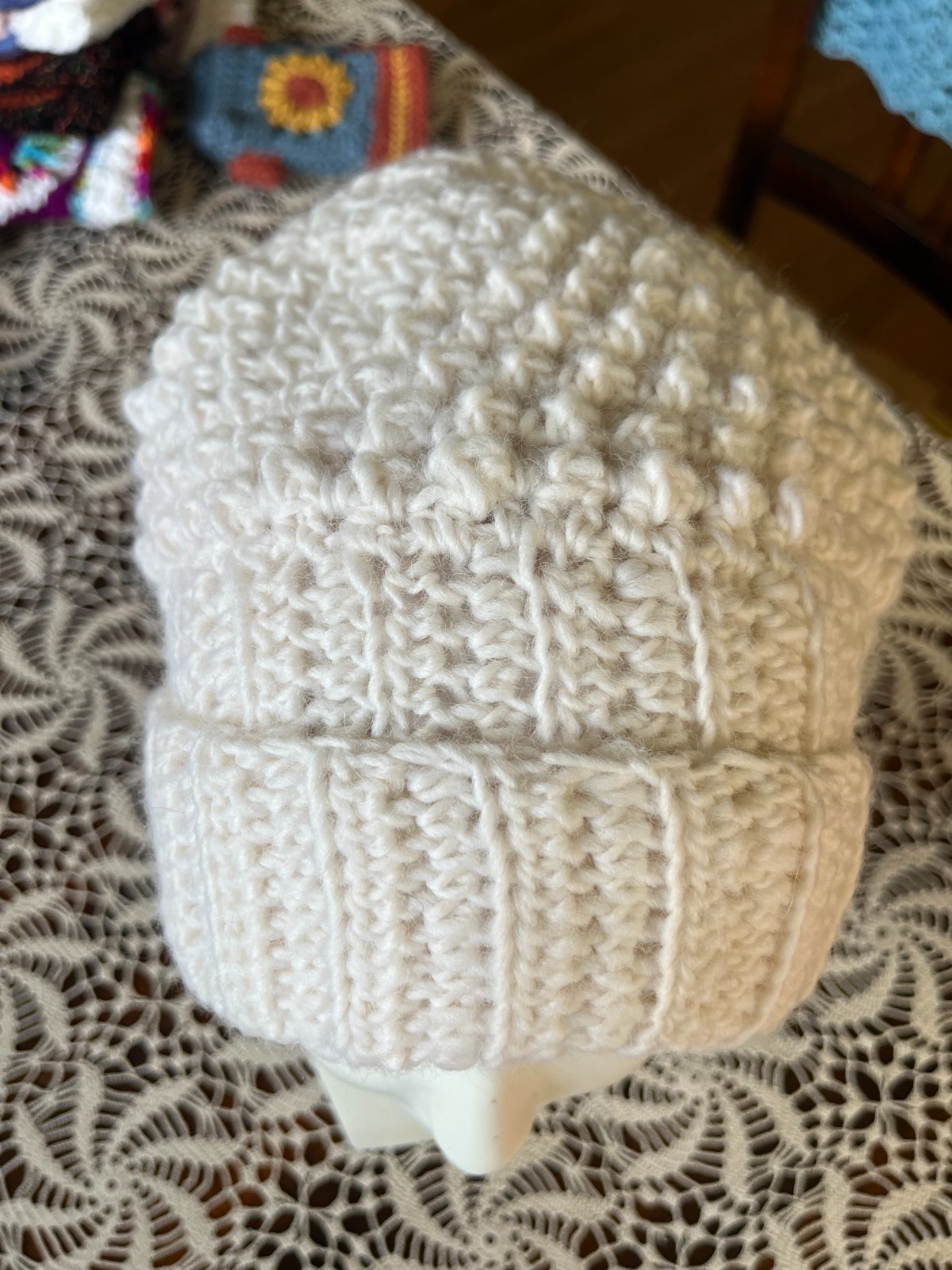 Handmade Hat & Scarf Set – Hand Crocheted, Wool-Ease (One Size)