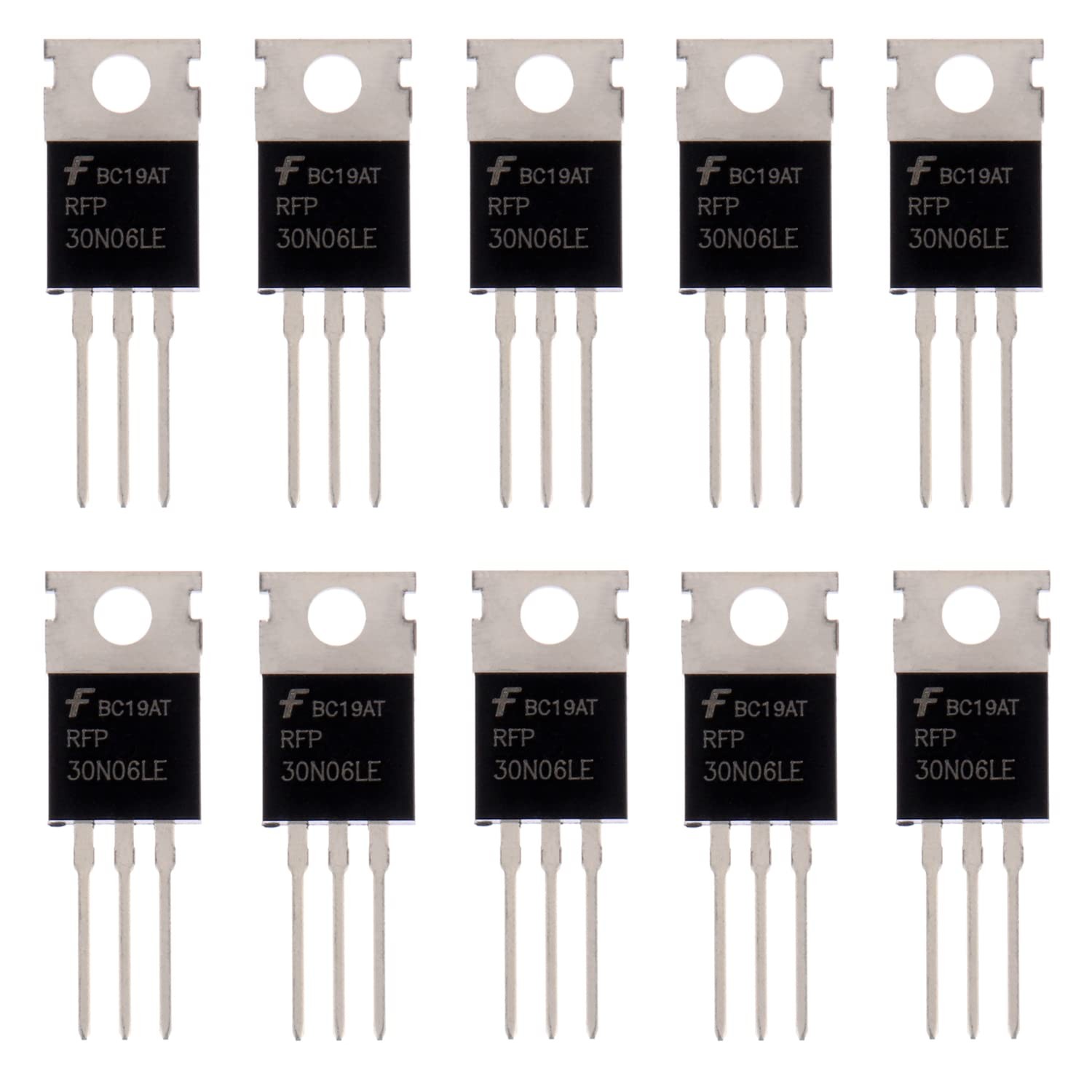 BOJACK RFP30N06LE MOSFET 30 A 60 V N-Channel Power 10 Piece