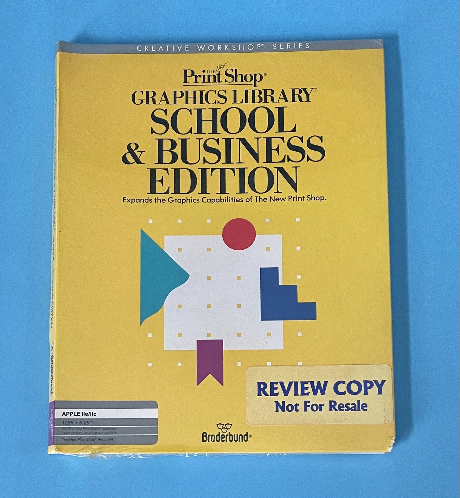 The Print Shop School & Business Edition for Apple IIe/IIc — New Sealed — 1989