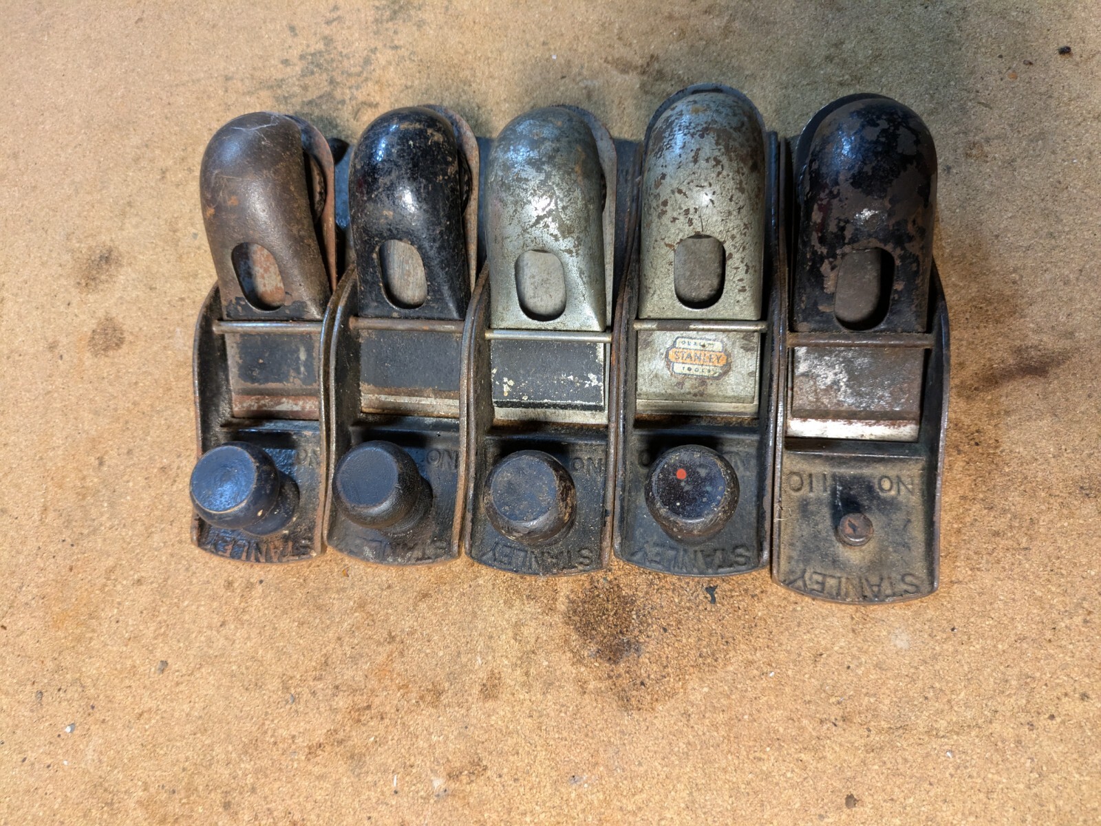 Lot Of 5 Vintage Stanley No 110 Block Plane