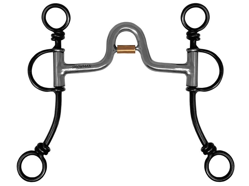 Showman Western Port Curb Bit w/ Copper Roller