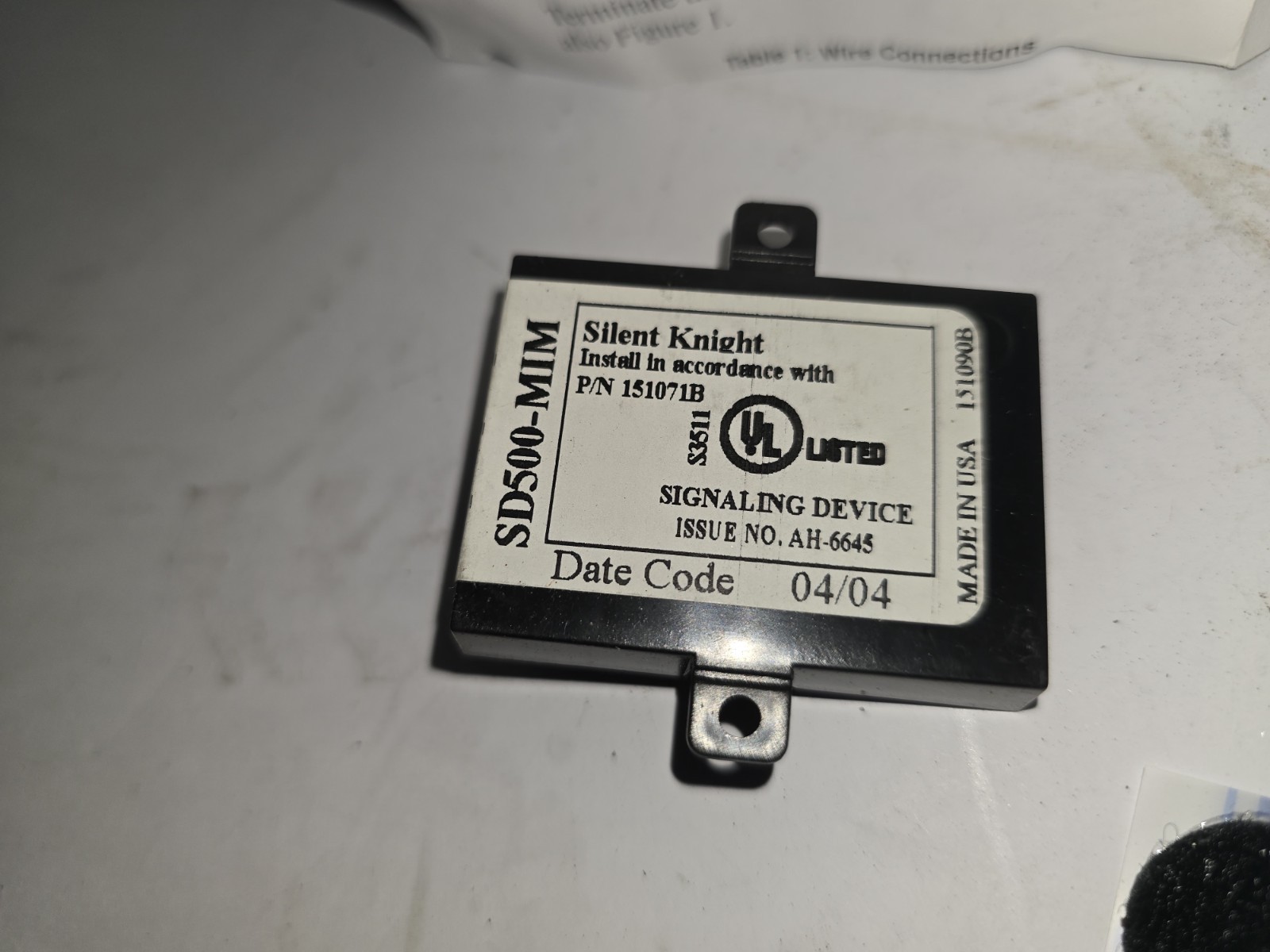 New Silent Knight SD500-MIM