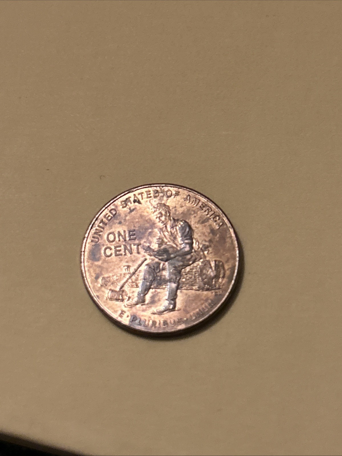 2009 Lincoln Sitting On Log Penny Denver Mint