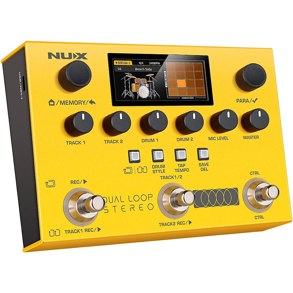 NUX Dual Loop Stereo Pedal - Yellow