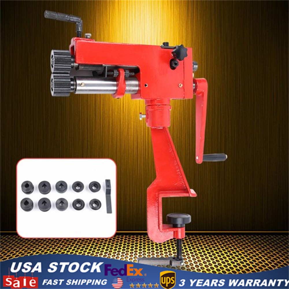 RM-08 7inch Sheet Metal Fabrication Bead Roller Rotary Machine 22-Gauge w/6 Dies
