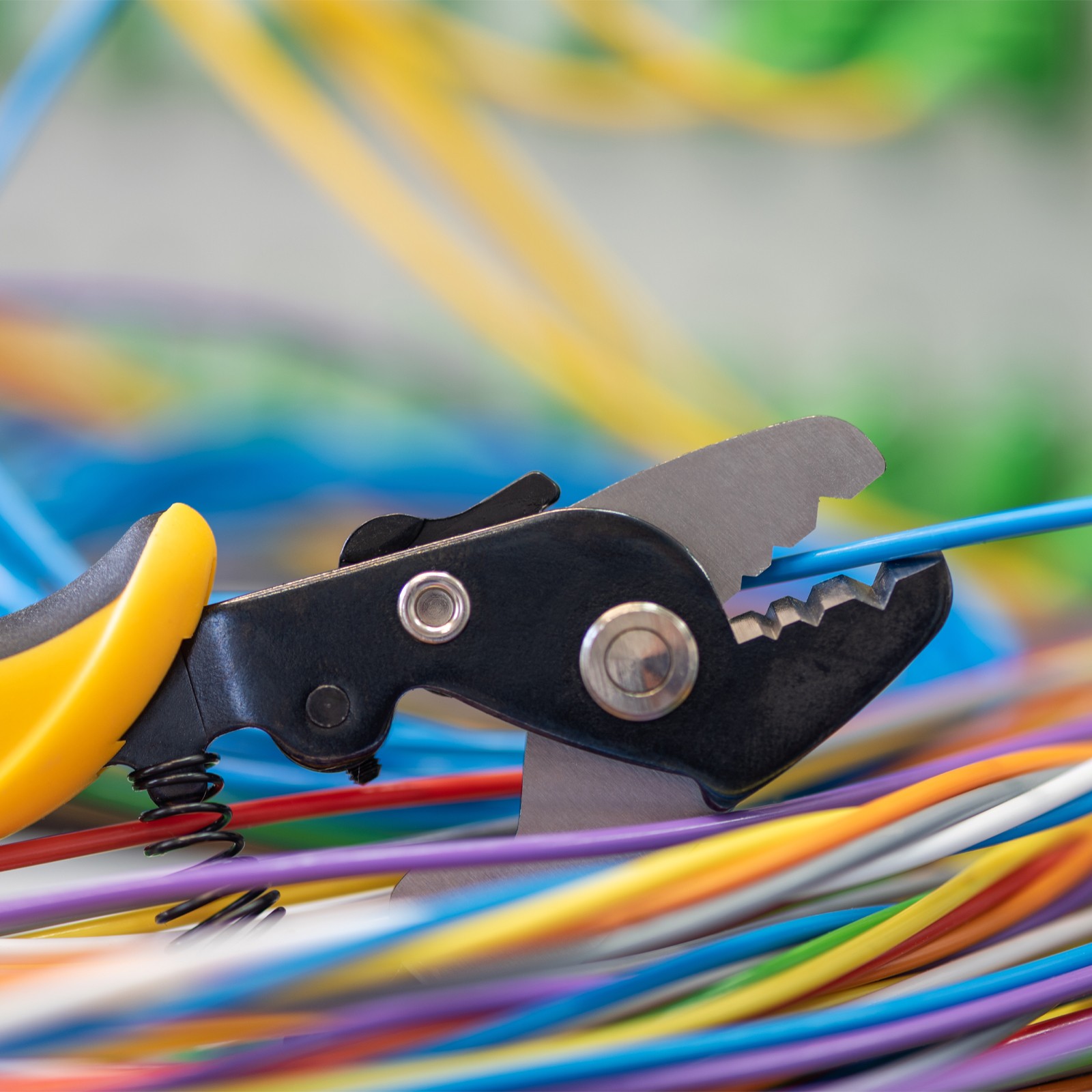 Optical Fiber Tool Metallic Stripper Double Hole Stripper Scissors Wire Guide
