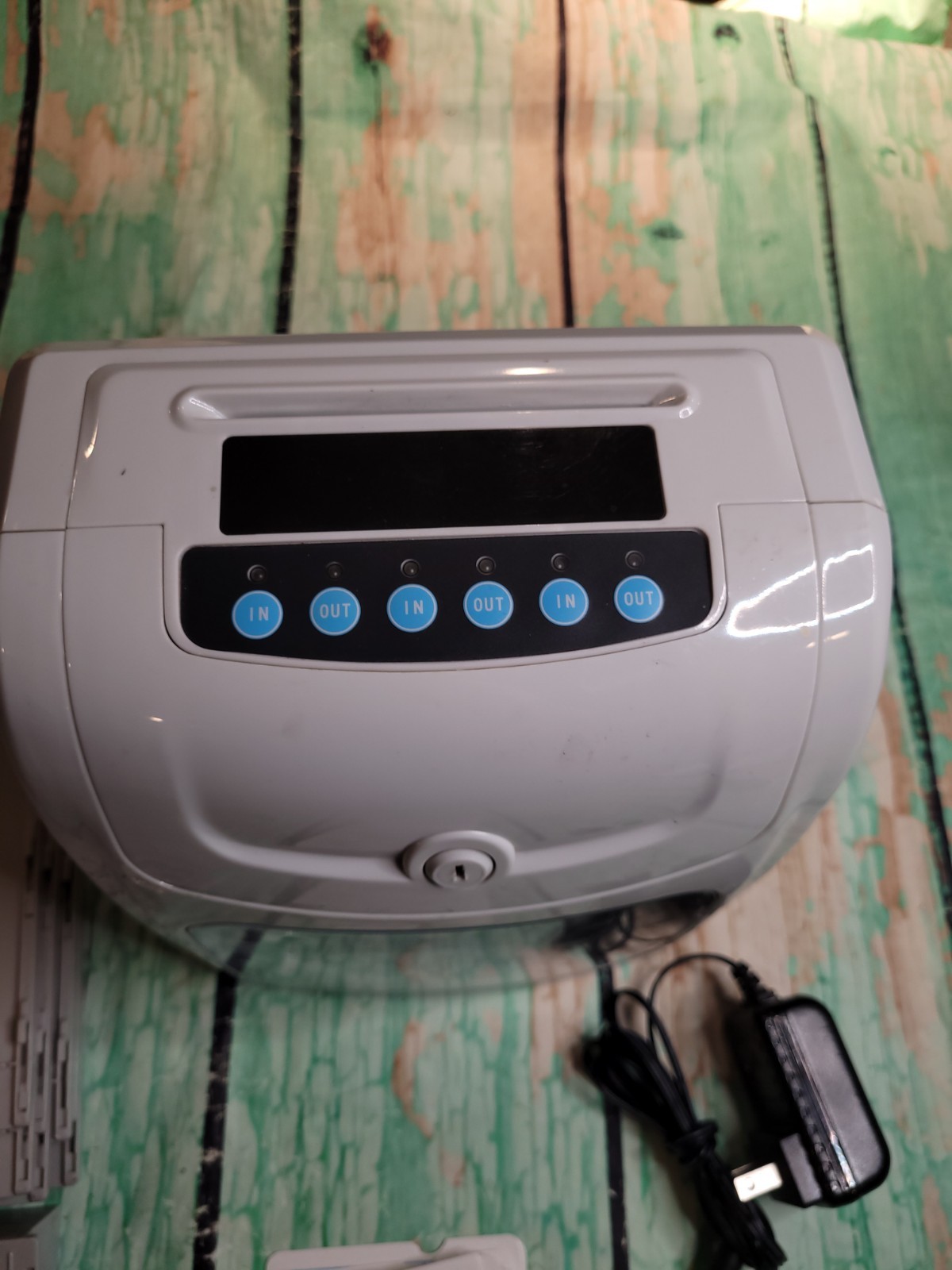 Time Recording Electronic Clock Time Clock Equipment- With Timecards Missing Key