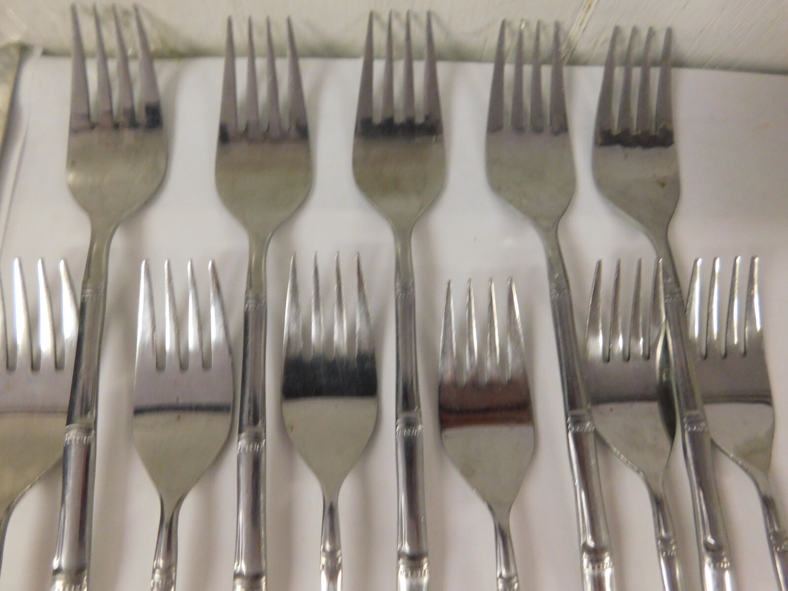 Hanford Forge Tiki Bamboo Pattern Stainless Steel Flatware